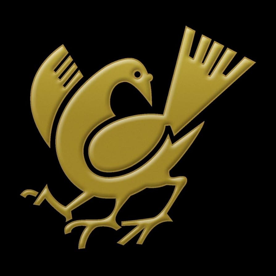 八咫烏★彡 Amazon.co.jp: 家紋 蒔絵シール 家紋ステッカー「八咫烏 金」55mm